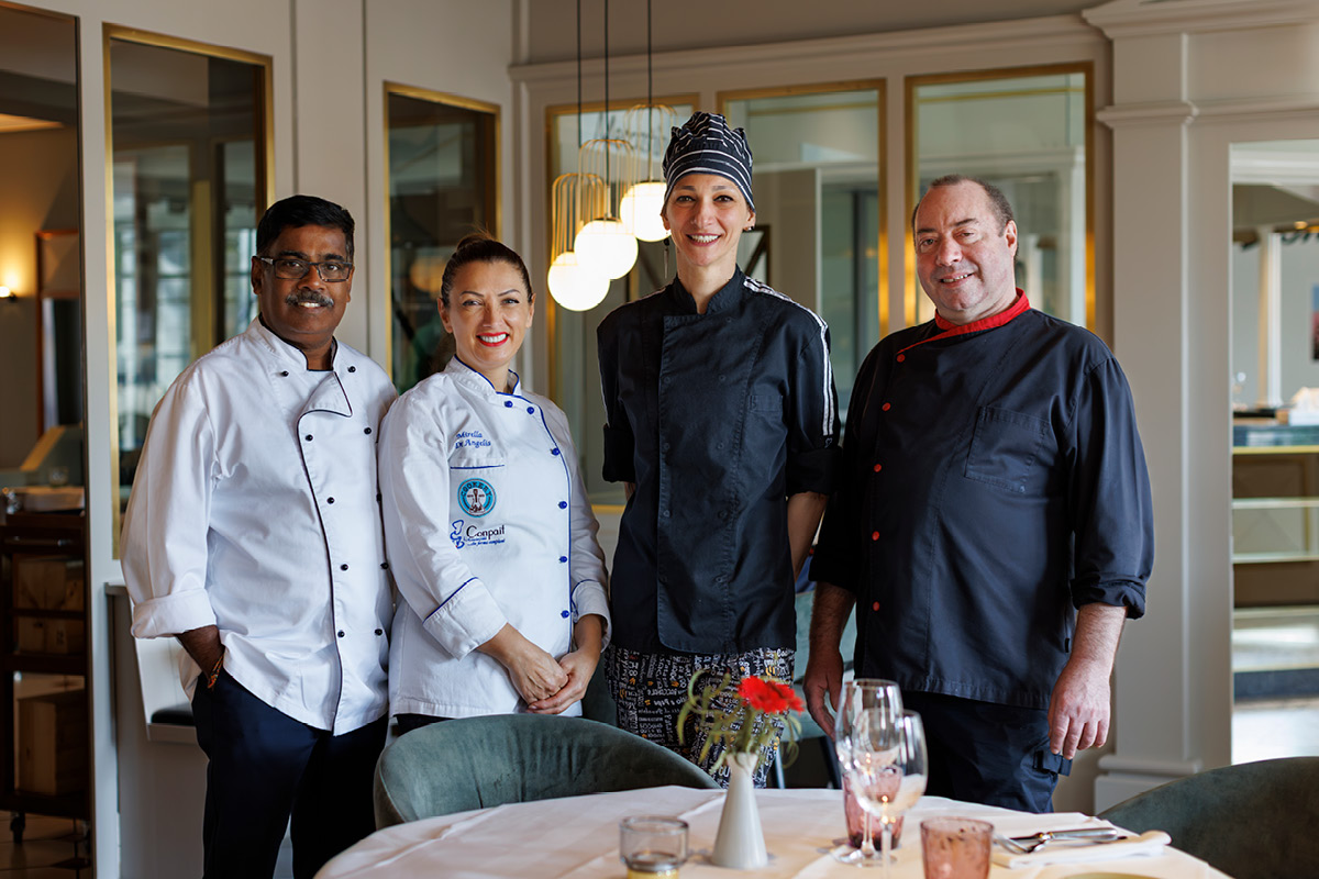 Team Küche im Ristorante Mercato, Kloten. achesa Group